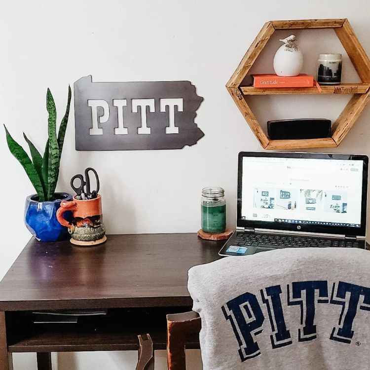 PITT Steel Wall Sign