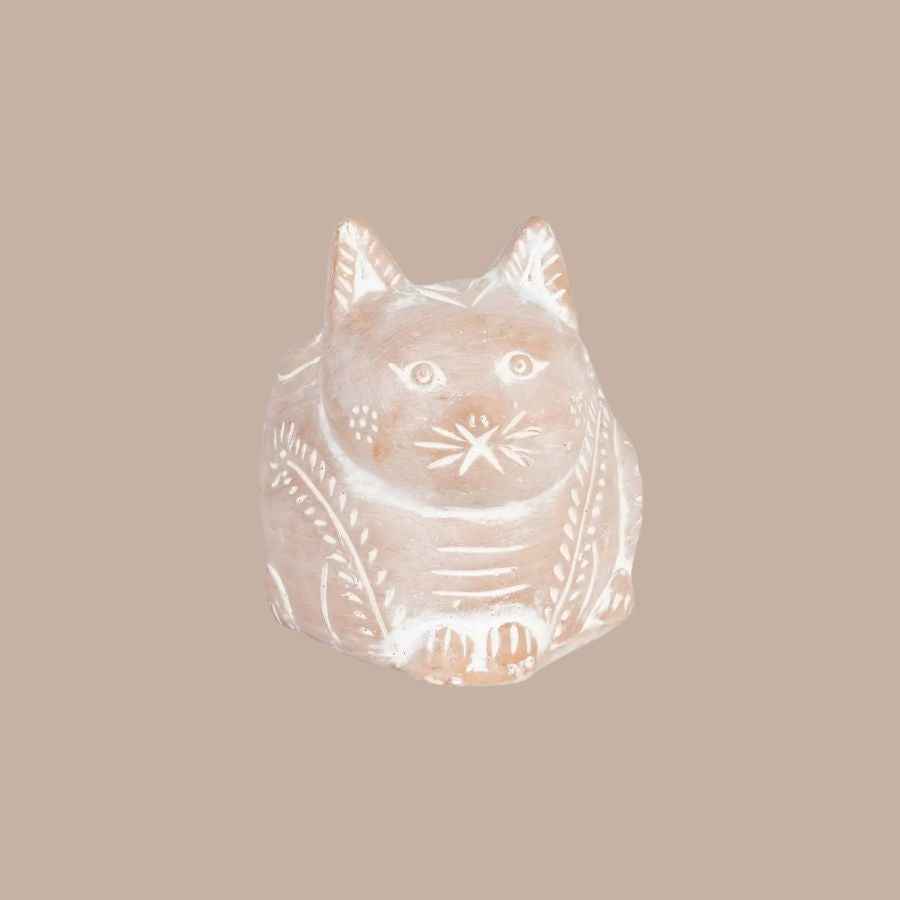 Petite Crouching Cat Planter