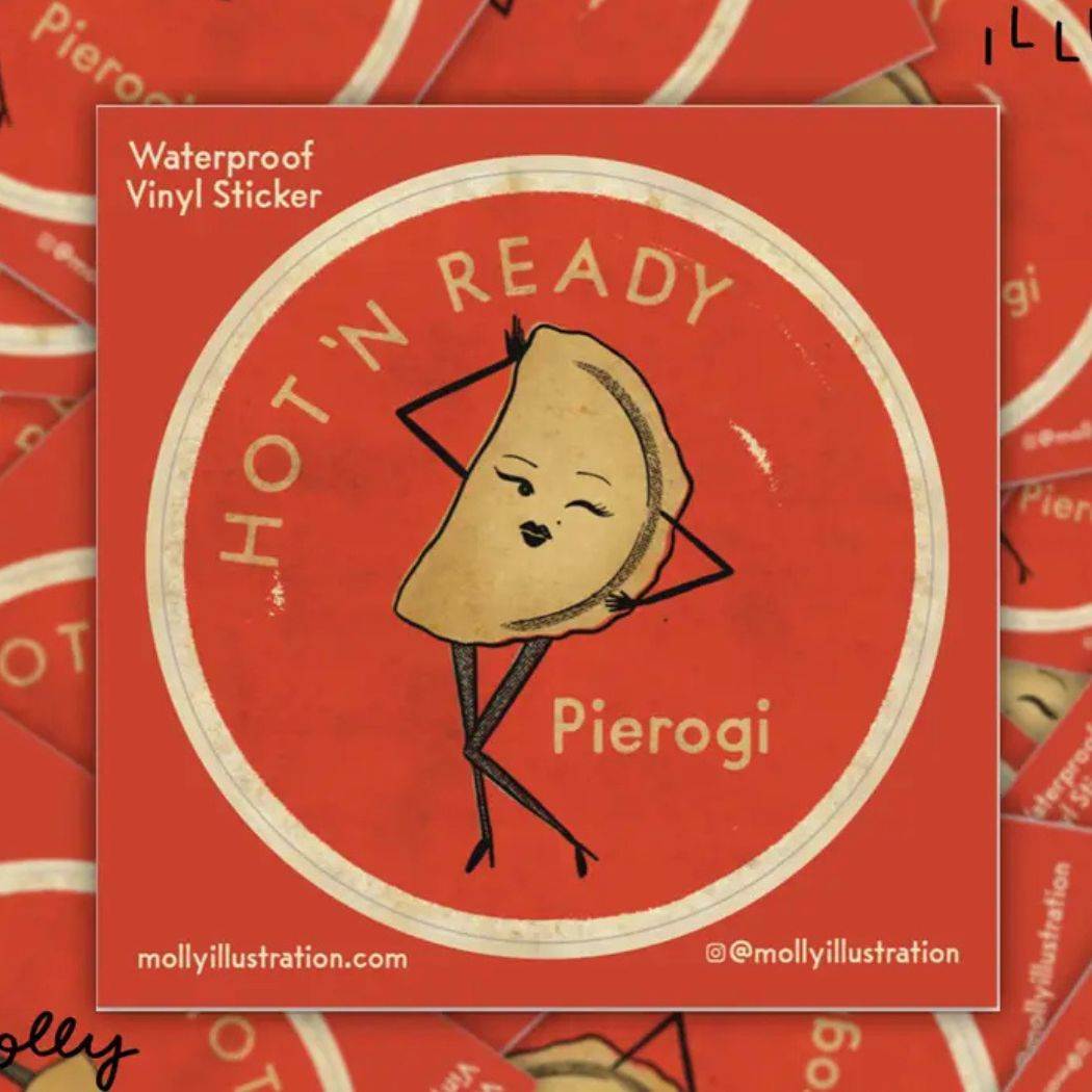 Pierogi Sticker - Hot 'n Ready Pierogi - KINSHIP GIFT