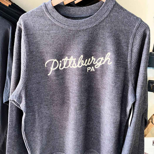 Pittsburgh Corded Crew - Lightweight Corduroy Crewneck Pullover