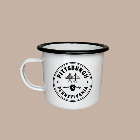 Pittsburgh Kinship Exclusive 18oz Enamel Camper Mug