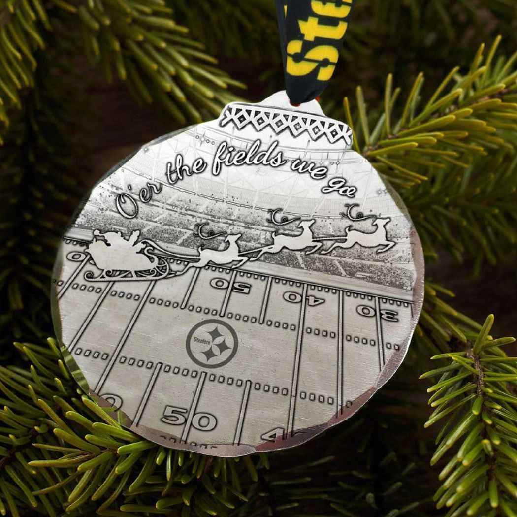 Pittsburgh Steelers O'er the Fields We Go Ornament