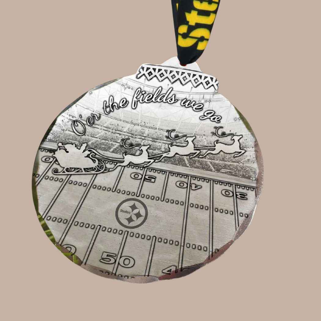 Pittsburgh Steelers O'er the Fields We Go Ornament