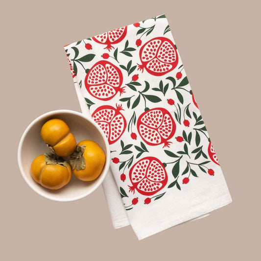 Pomegranates Tea Towel