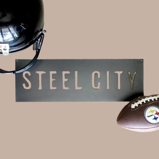 STEEL CITY Steel Wall Sign