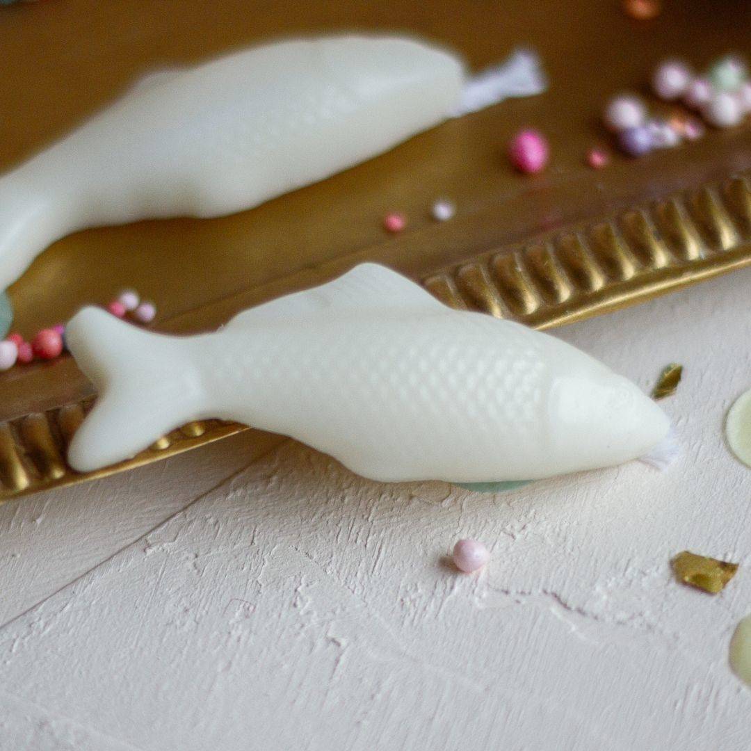 Sardine Celebration Candles in Two Packaging Color Options