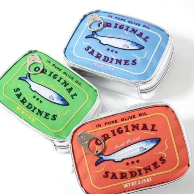 Sardine Tin Makeup Bag