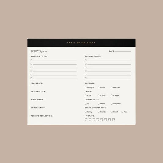 Self Care Notepad