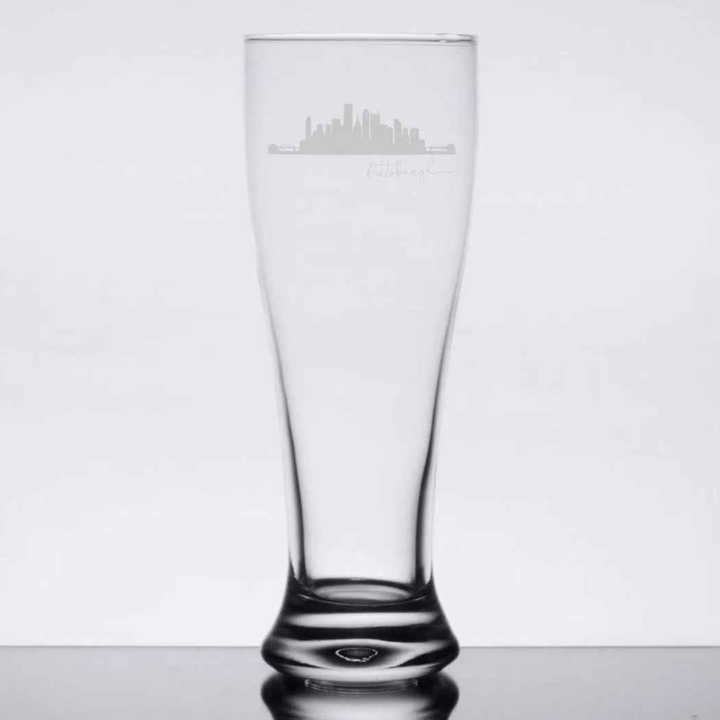 Skyline Pittsburgh Pilsner Glass