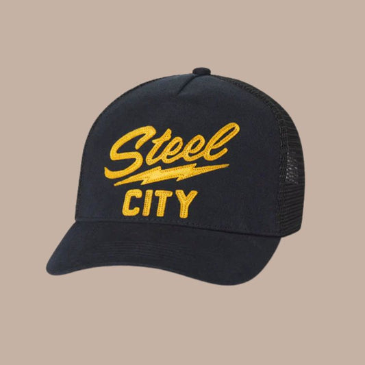 Steel City Lightning Bolt Trucker Hat