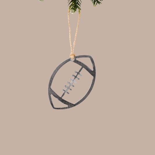 Steel Football Ornament