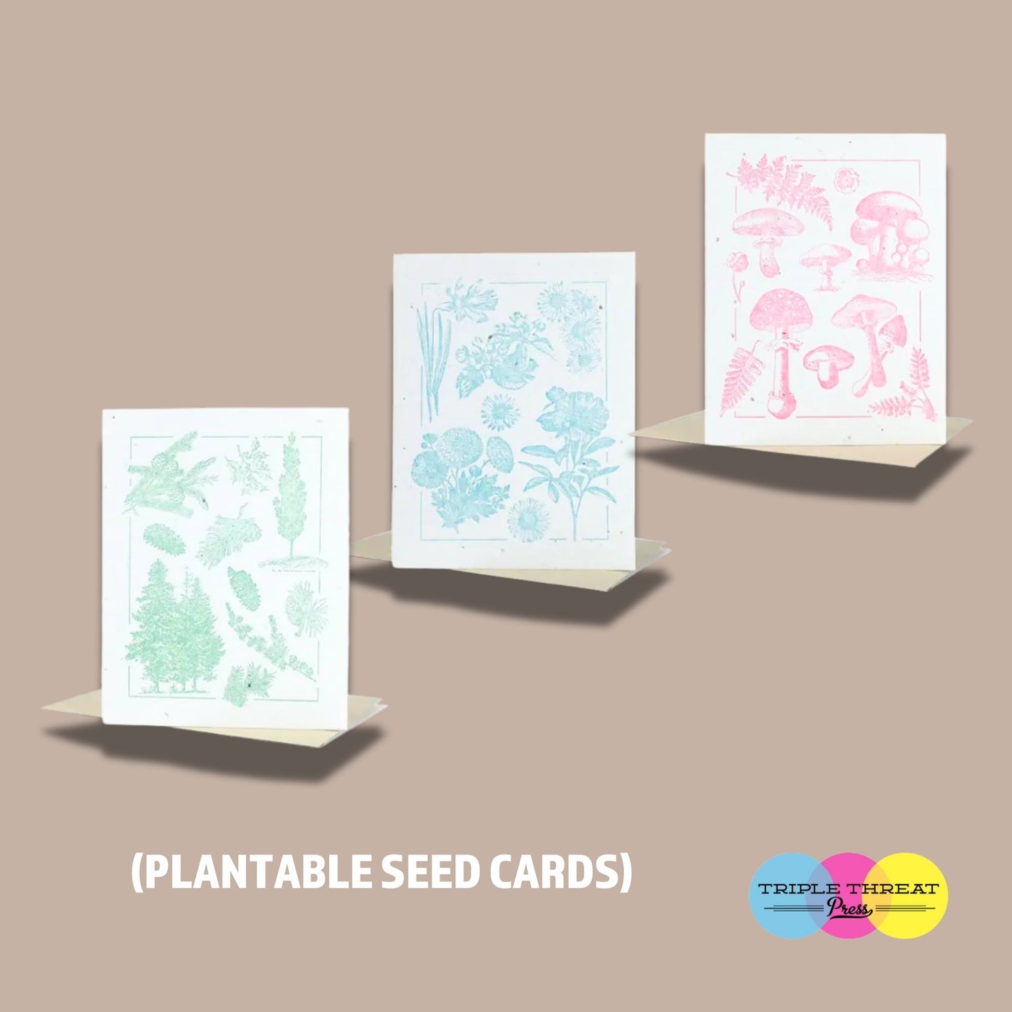 Triple Threat Press Greeting Cards