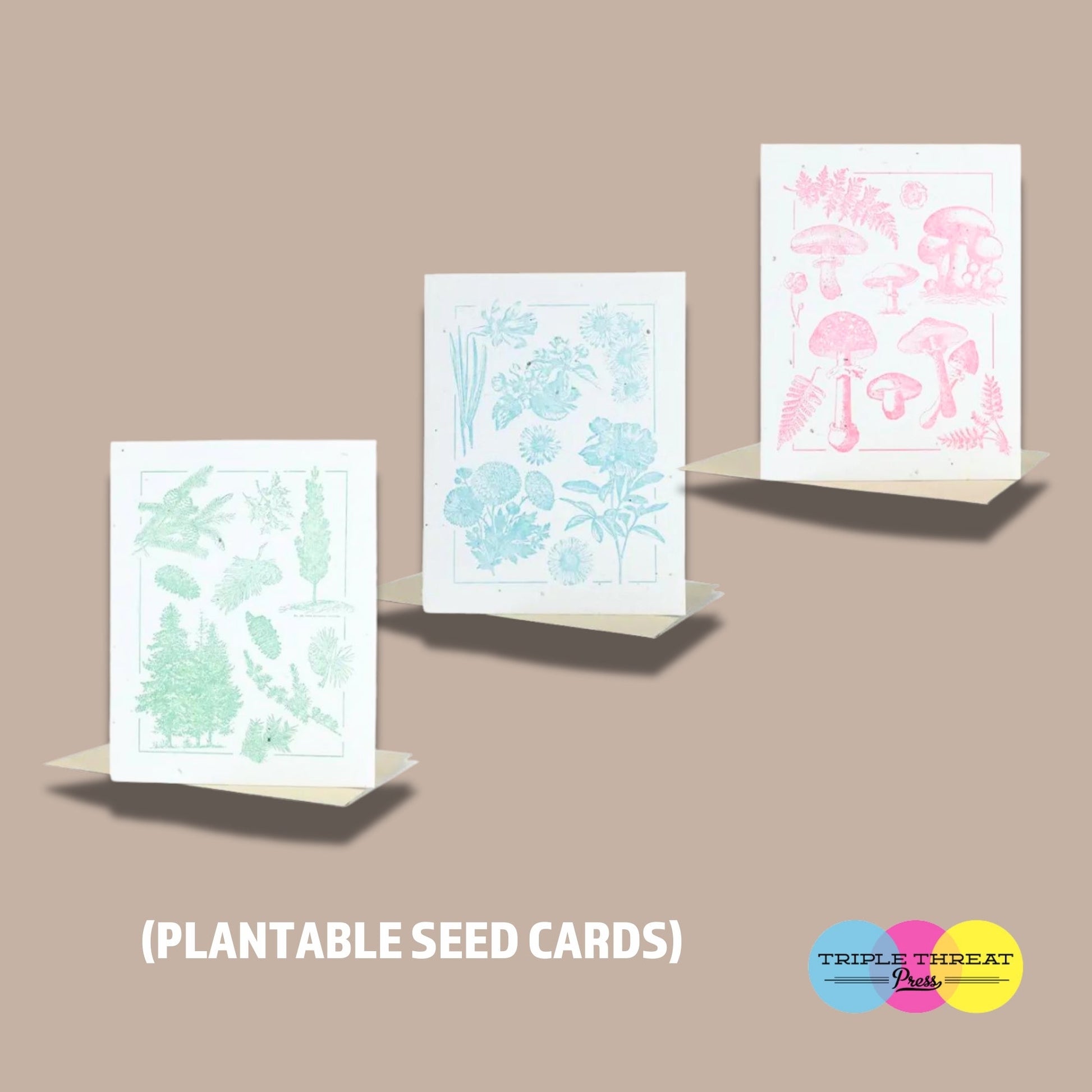 Triple Threat Press Greeting Cards
