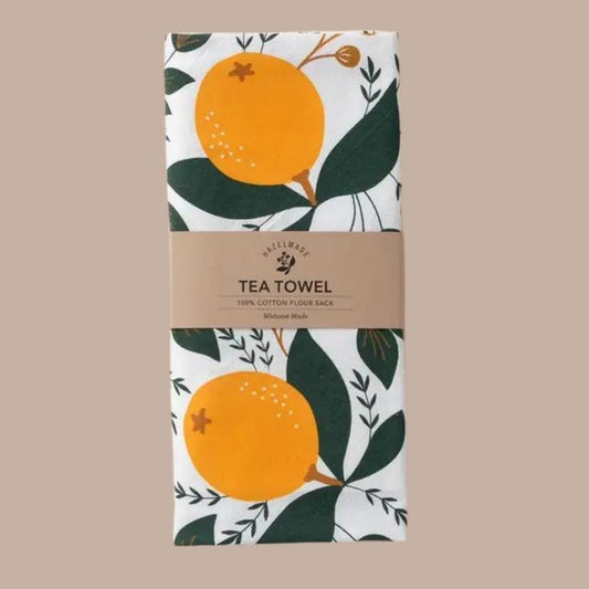 Winter Citrus Tea Towel