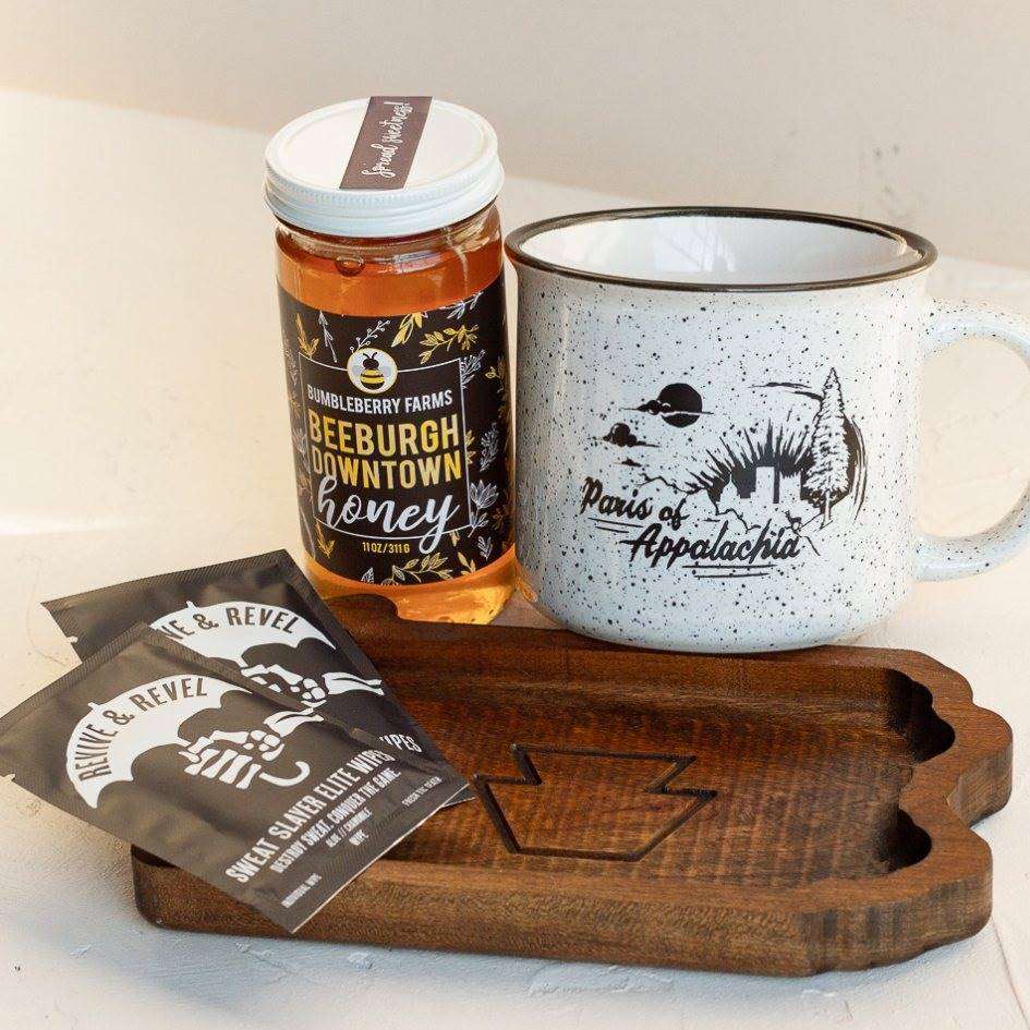 Beeburgh Downtown Honey-Box Builder Item-Bumbleberry Farms-bumbleberry farms, coffee/tea, housewarming, LDT:GW:RESTRICT, Pittsburgh Kinship, Sympathy, Warm & Cozy, Wellness-