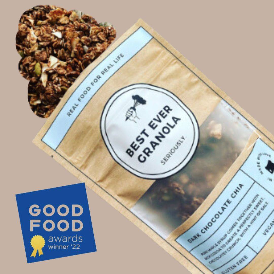 Best Ever Granola - Dark Chocolate Chia-Box Builder Item-Best Ever Granola-Best Ever Granola, blue, breakfast, breakfast gift box, chocolate, food, foodie gift box, handmade, housewarming, housewarming gift, LDT:GW:RESTRICT, Mother's Day, snack, woman owned, women owned-