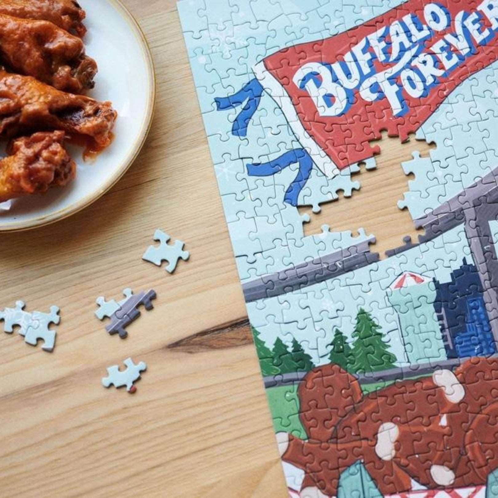 Buffalo Forever Puzzle (1,000 Pieces)-Box Builder Item-Puzz-housewarming, LDT:GW:RESTRICT, PUZZ, puzzle-