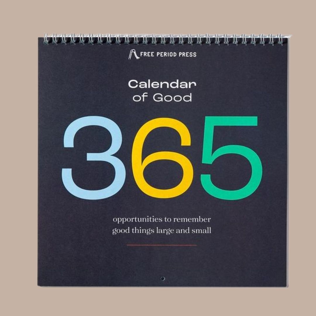 "Calendar of Good" Gratitude Calendar-Box Builder Item-Free Period Press-calendar, Desk Essentials, employee gift, Free Period Press, green, housewarming, housewarming gift, Kinship gift box, LDT:GW:RESTRICT, office, Wellness-