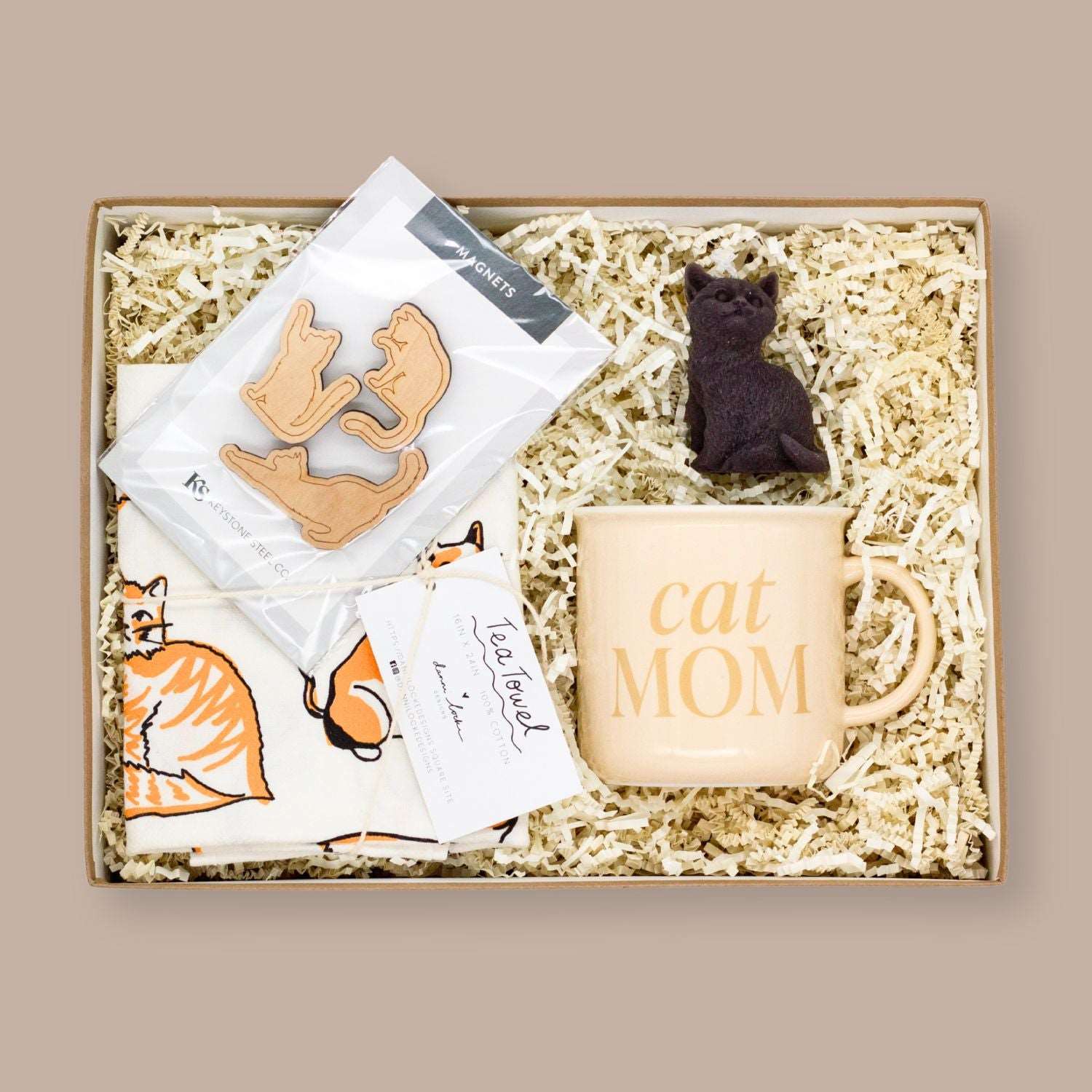 Cat Mom Gift Box-Pet Themed Gift-KINSHIP GIFT-cat, cat candle, cat gift box, cat lover gift, cat mom, Cats, dani locke, Keystone Steel, Mother's Day, Sweet Water Decor, Wicksburgh-KINSHIP GIFT