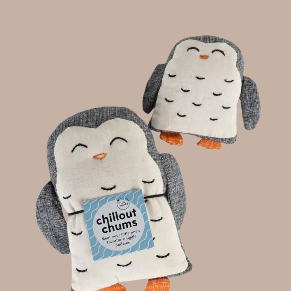 Chillout Chums Set of 2 Stuffed Animals-Box Builder Item-10,000 Villages-Penguins-Babies/Kids, charitable, fair trade, gives back, kids, LDT:GW:RESTRICT, Ten Thousand Villages-