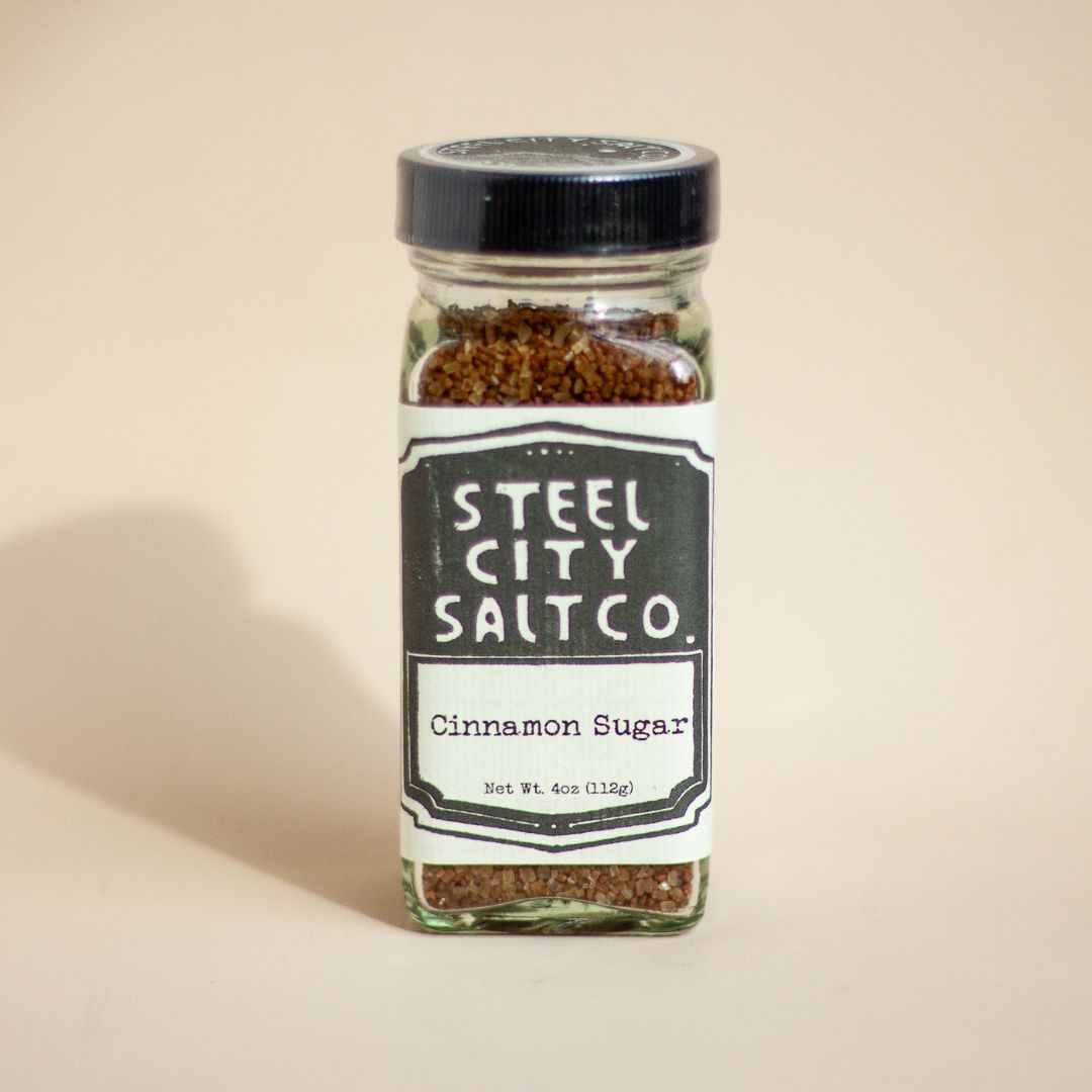 Cinnamon Sugar Shaker Bottle-Box Builder Item-Steel City Salt-breakfast, breakfast gift box, Drinks/Cocktails, housewarming, LDT:GW:RESTRICT, Steel City Salt, steel city salt co, sugar-