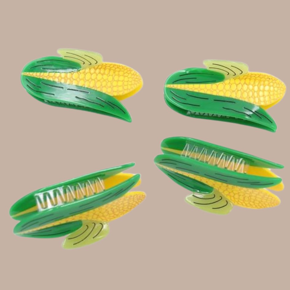 Corn Cob Hair Claw Clip-Box Builder Item-Sparkle Being-Beauty, birthday, birthday gift, corn, corn on the cob, funny, hair claw, hair clip, LDT:GW:RESTRICT, Sparkle Being-