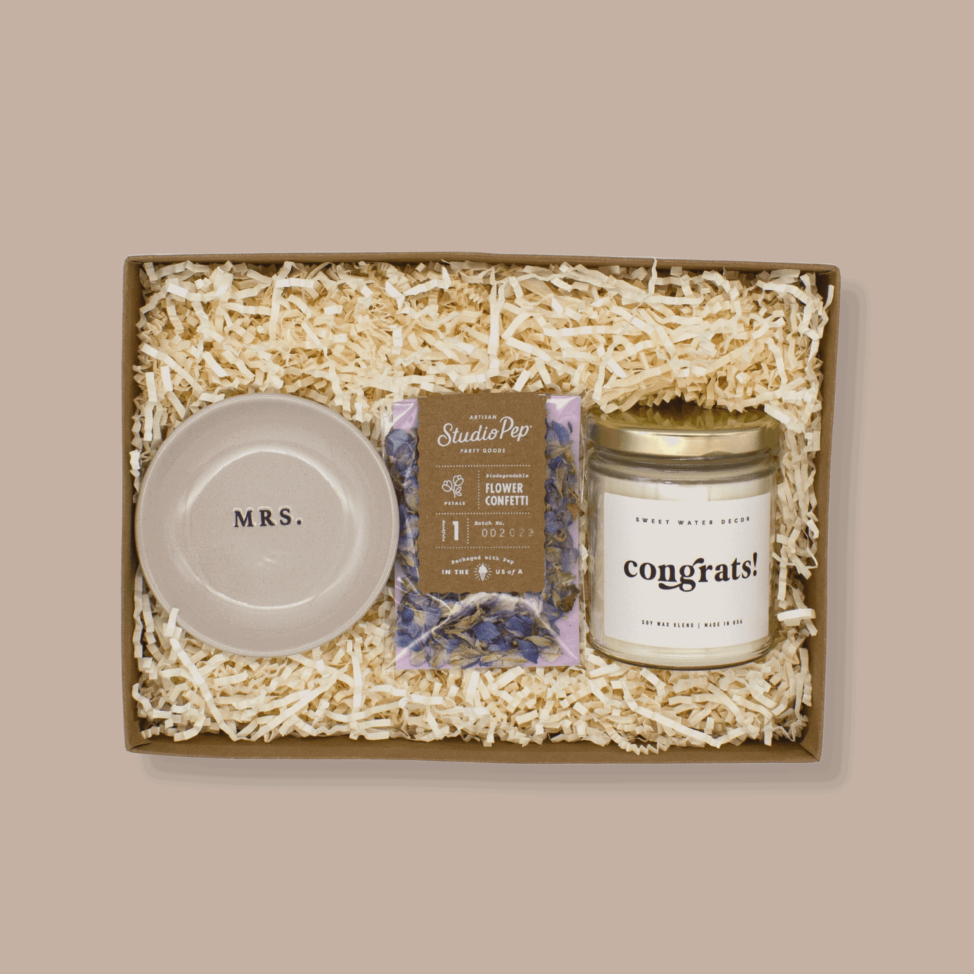 Engagement Congrats Mini Gift Box-Engagement Gift Box-KINSHIP GIFT-birthday gift, Bride, bridesmaid, bridesmaid gift box, employee gift box, engagement gift box, wedding-KINSHIP GIFT