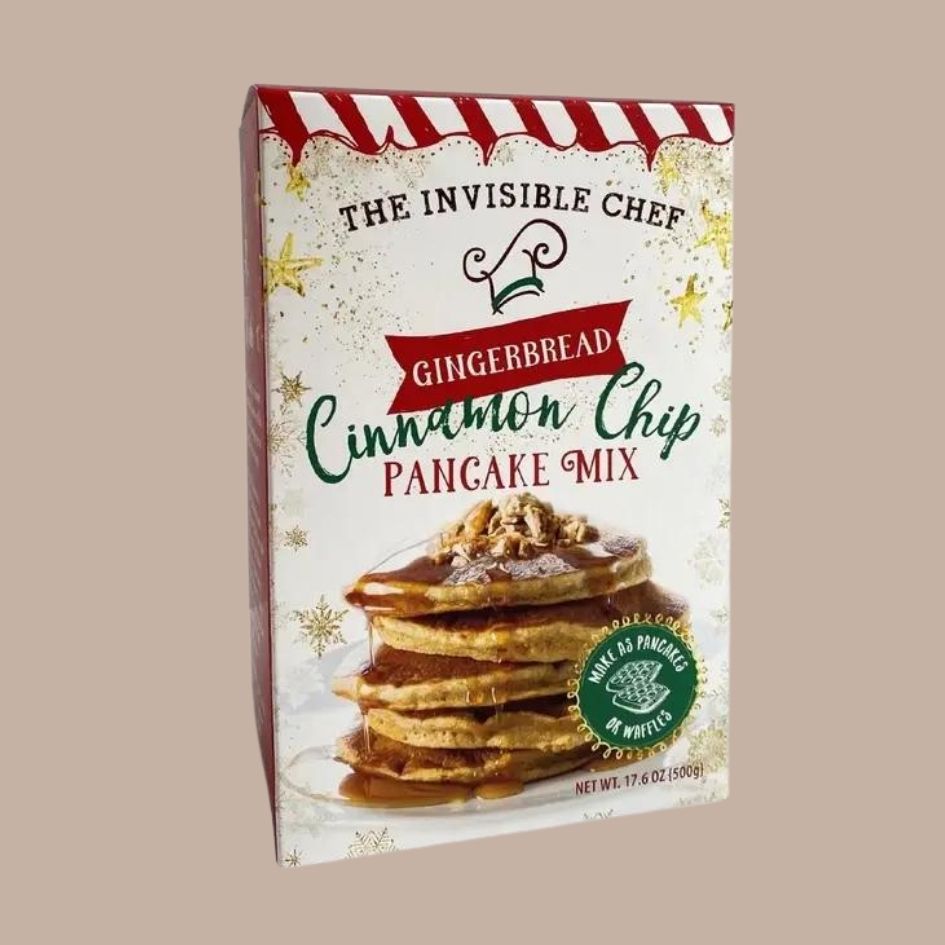 Gingerbread Cinnamon Chip Pancake Mix-Box Builder Item-Invisible Chef-Baking, Cooking, housewarming, housewarming gift, Invisible Chef, LDT:GW:RESTRICT, Sympathy, Warm & cozy-