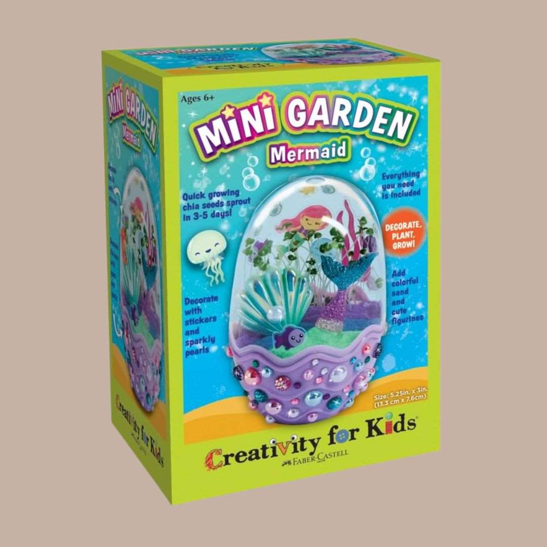 Grow A Mini Garden – Mermaid-Box Builder Item-Faber-Castell-Babies/Kids, Faber-Castell, housewarming, LDT:GW:RESTRICT, pink, seeds, spring, unicorn-