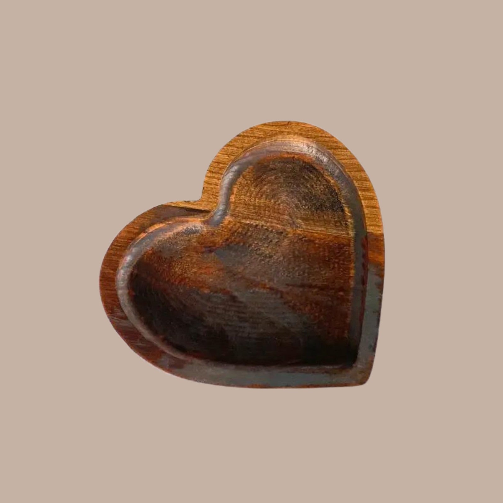 Hardwood Heart Catchall Tray (Walnut)-Box Builder Item-Third Eye Creation Company-housewarming, housewarming gift, LDT:GW:RESTRICT, Men, Third Eye Creation Company-