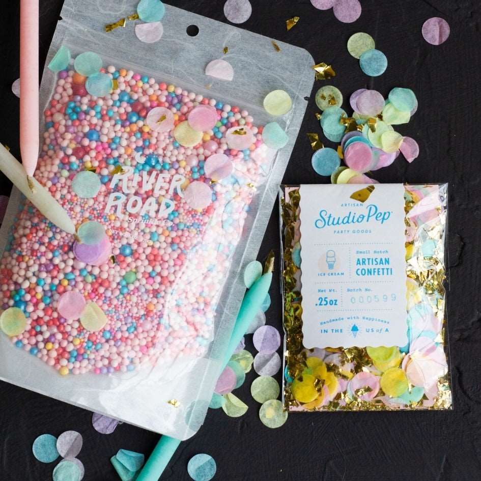 "Ice Cream" Artisan Pastel Confetti-Box Builder Item-Studio Pep-birthday, birthday gift, bridesmaid, celebration, confetti, LDT:GW:RESTRICT, pastels, Studio Pep-