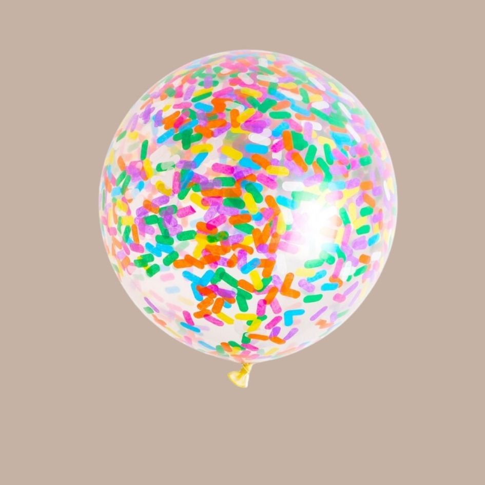 "Ice Cream Sprinkles" Jumbo Balloon-Box Builder Item-Studio Pep-balloons, birthday, birthday gift, celebration, LDT:GW:RESTRICT, pastels, Studio Pep-