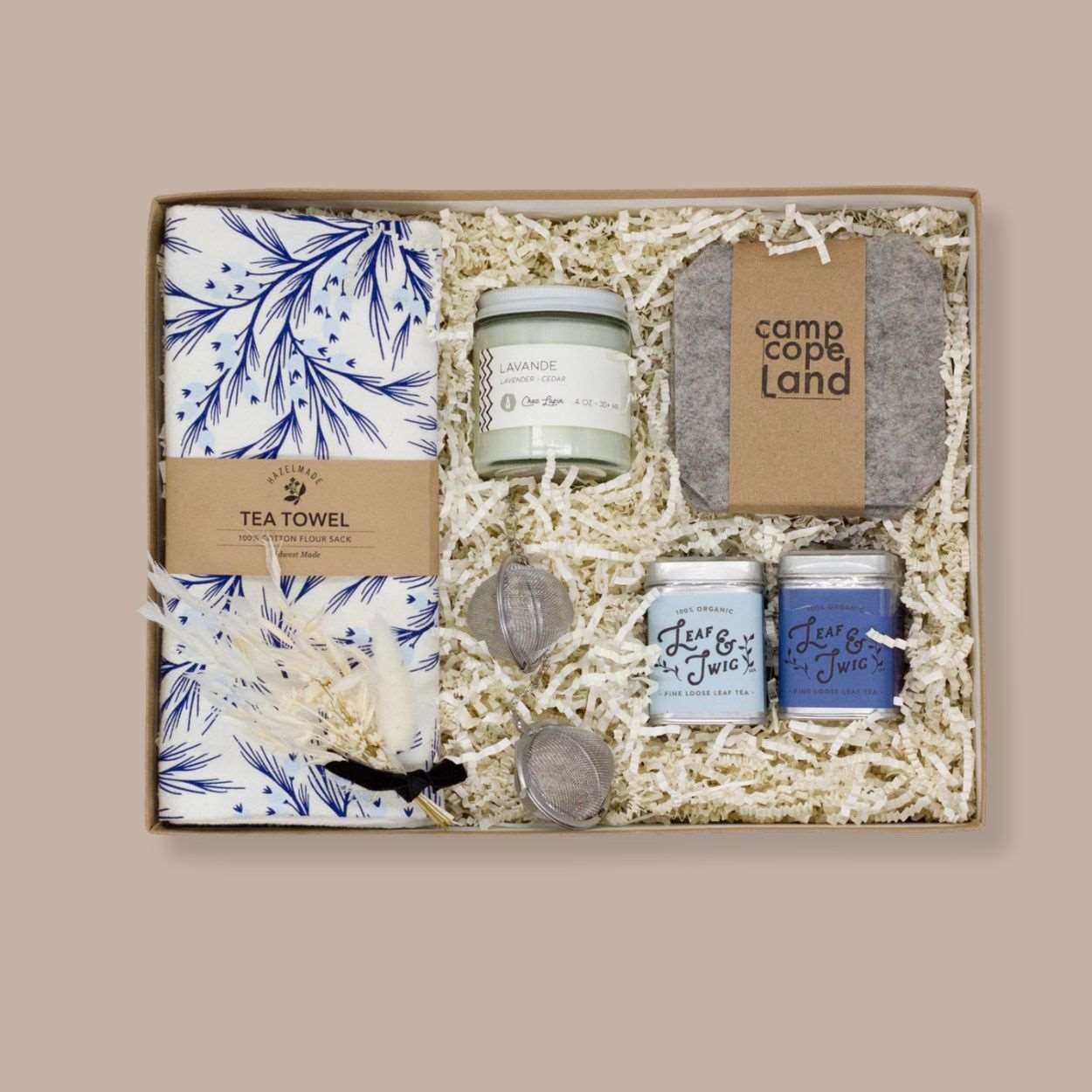 Cozy Blue Gift Box - KINSHIP GIFT - Housewarming Gift - KINSHIP GIFT - housewarming, housewarming gift, Warm & cozy - Pittsburgh - gift - boxes - gift - baskets - corporate - gifts - holiday - gifts