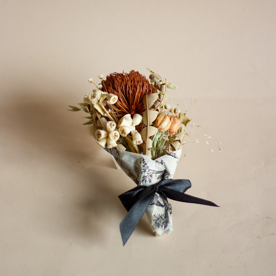 Dried Flower Bouquet with Dried Protea Flower