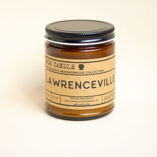 Lawrenceville (Pittsburgh Neighborhood) Candle-Box Builder Item-PGH Candle-Black & Gold, housewarming, LDT:GW:RESTRICT, Men, PGH Candle-