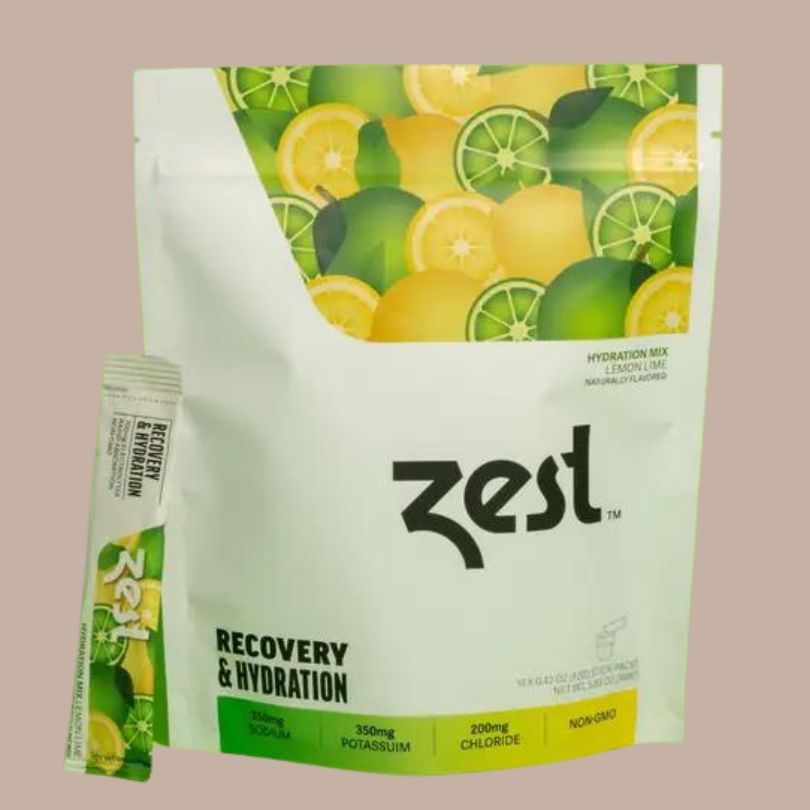 Lemon Lime 14ct Pouch - Recovery and Hydration-Box Builder Item-Zest Tea-drink powder, electrolytes, fitness, fitness gift, fitness lover, for runners, for weight lifters, gifts for athletes, gifts for men, LDT:GW:RESTRICT, liquid iv, Men, workout, workout drink, zest tea-