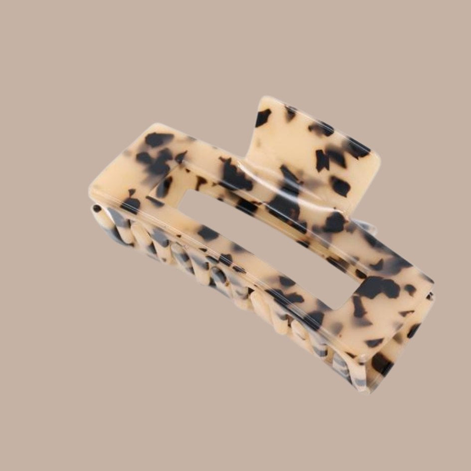 Leopard Acetate Hair Claw Clip-Box Builder Item-Sparkle Being-Beauty, birthday, birthday gift, Bride, brides gift, bridesmaid, hair claw, hair clip, LDT:GW:RESTRICT, Sparkle Being, wedding-