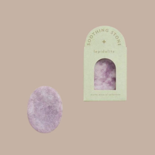 Lepidolite Soothing Stone-Box Builder Item-GeoCentral-Desk Essentials, GeoCentral, housewarming, LDT:GW:RESTRICT, office, Sympathy, Wellness-