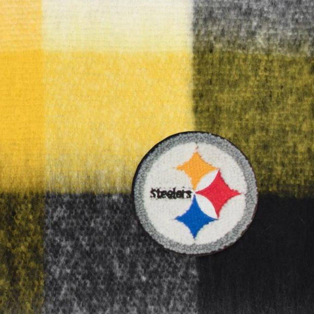 Nfl Pittsburgh Steelers Super Soft Scarf-Box Builder Item-Little Earth Productions-black and yellow, housewarming gift, LDT:GW:RESTRICT, Little Earth Productions, pittsburgh pride, scarf, steelers, Warm & cozy-