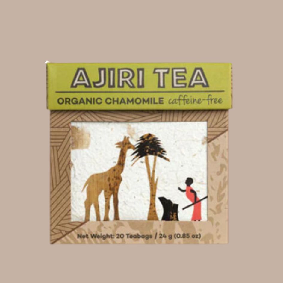 Organic Chamomile Tea Bags-Box Builder Item-AJIRI Tea-AJIRI Tea, calming, charitable, coffee/tea, gives back, housewarming, housewarming gift, LDT:GW:RESTRICT, Sympathy, tea, tea and honey gift, Warm & cozy, Wellness, woman owned, women owned-