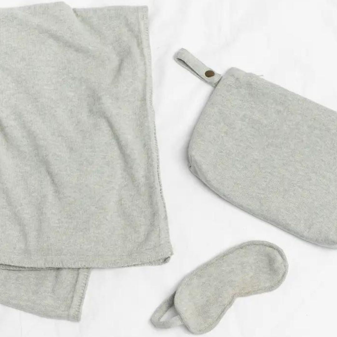 Organic Cotton Travel Set-Box Builder Item-Zestt Organics-LIGHT GRAY-LDT:GW:RESTRICT, Travel gift, traveler, world traveler, Zestt, Zestt Organics-