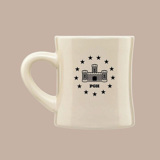 Pittsburgh City Logo Vintage Diner Mug-Box Builder Item-Commonwealth Press-Commonwealth Press, LDT:GW:RESTRICT-