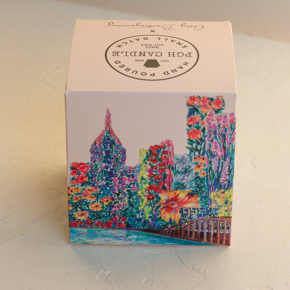 Pittsburgh in Bloom Candle-Box Builder Item-PGH Candle-Bride, housewarming, LDT:GW:RESTRICT, PGH Candle, wedding-