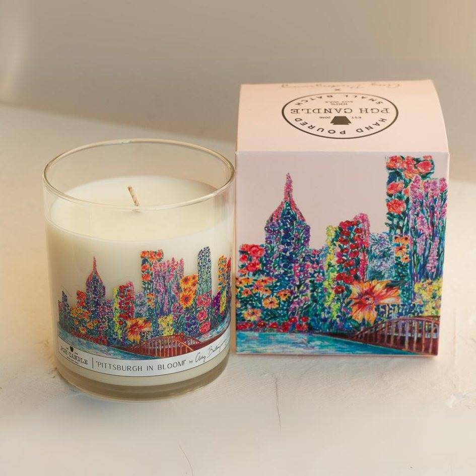 Pittsburgh in Bloom Candle-Box Builder Item-PGH Candle-Bride, housewarming, LDT:GW:RESTRICT, PGH Candle, wedding-