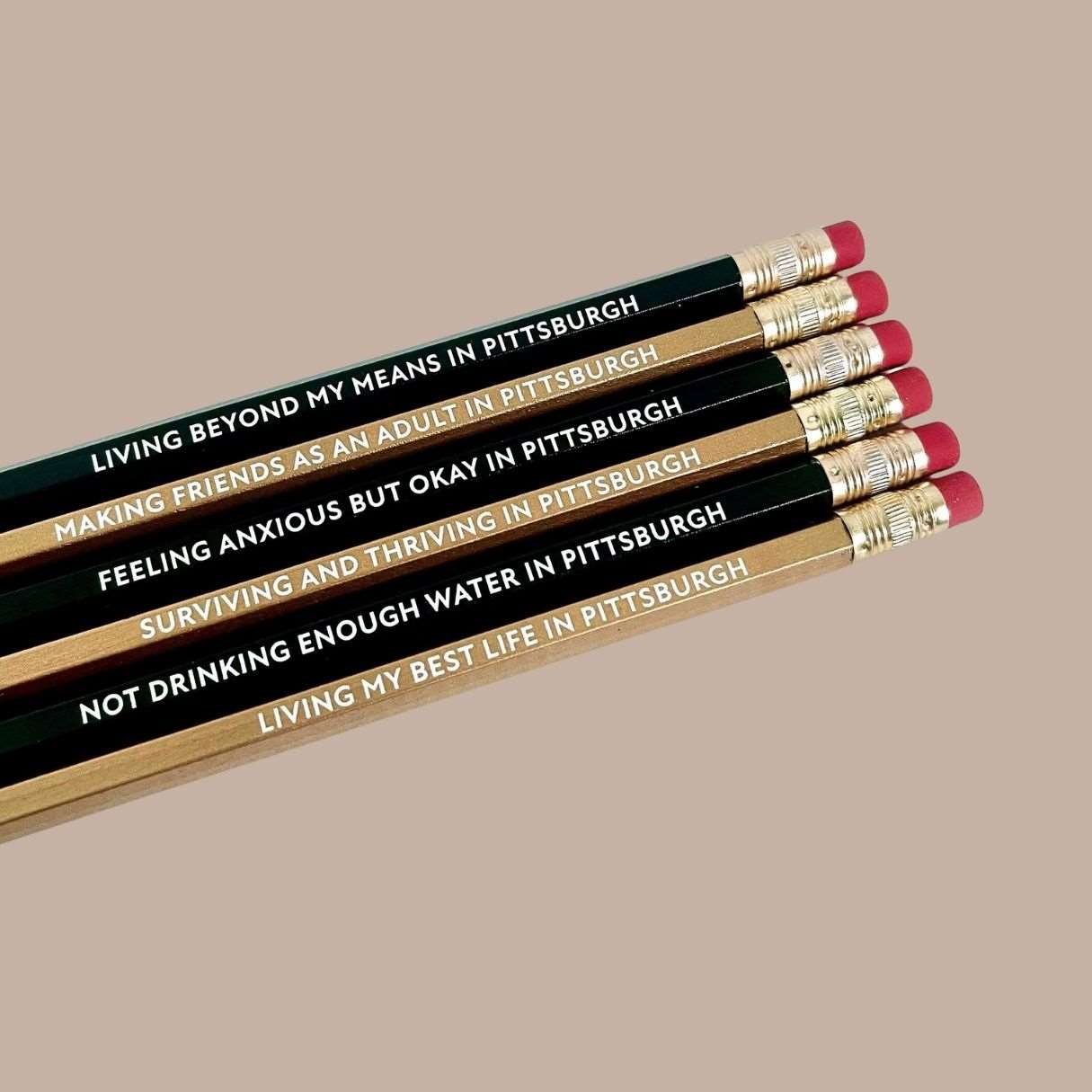 Pittsburgh Pencils-Box Builder Item-Sapling Press-Desk Essentials, housewarming, LDT:GW:RESTRICT, Men, Office, pittsburgh desk accessories, Sapling Press-