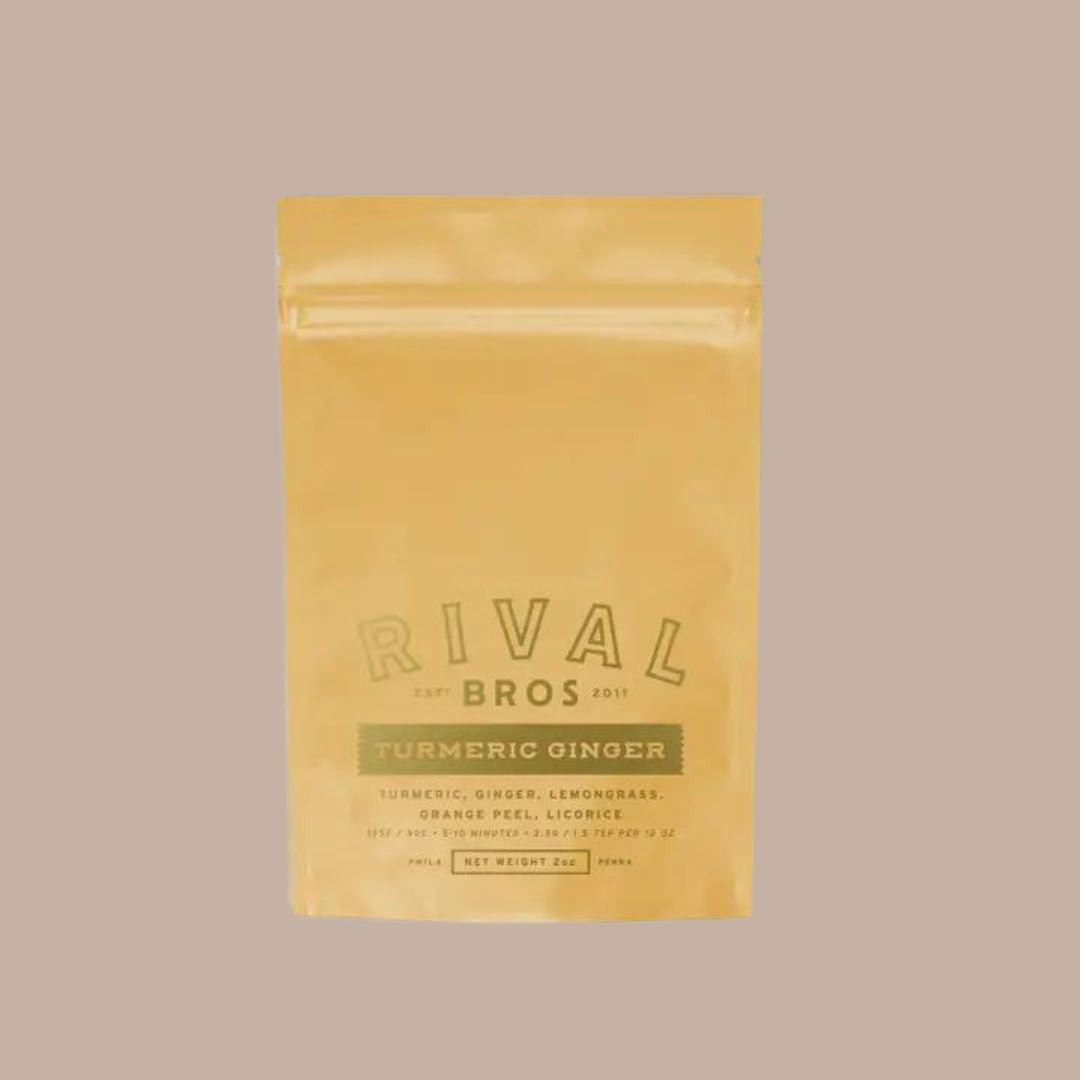 Rival Bros Loose Tea-Box Builder Item-Rival Bros Coffee-Tumeric Ginger Tea-candle tea honey, coffee/tea, get well soon, LDT:GW:RESTRICT, relaxation gift, Rival Bros, Sympathy, sympathy gift, sympathy gift box, tea, tea and honey, tea gift, Wellness-