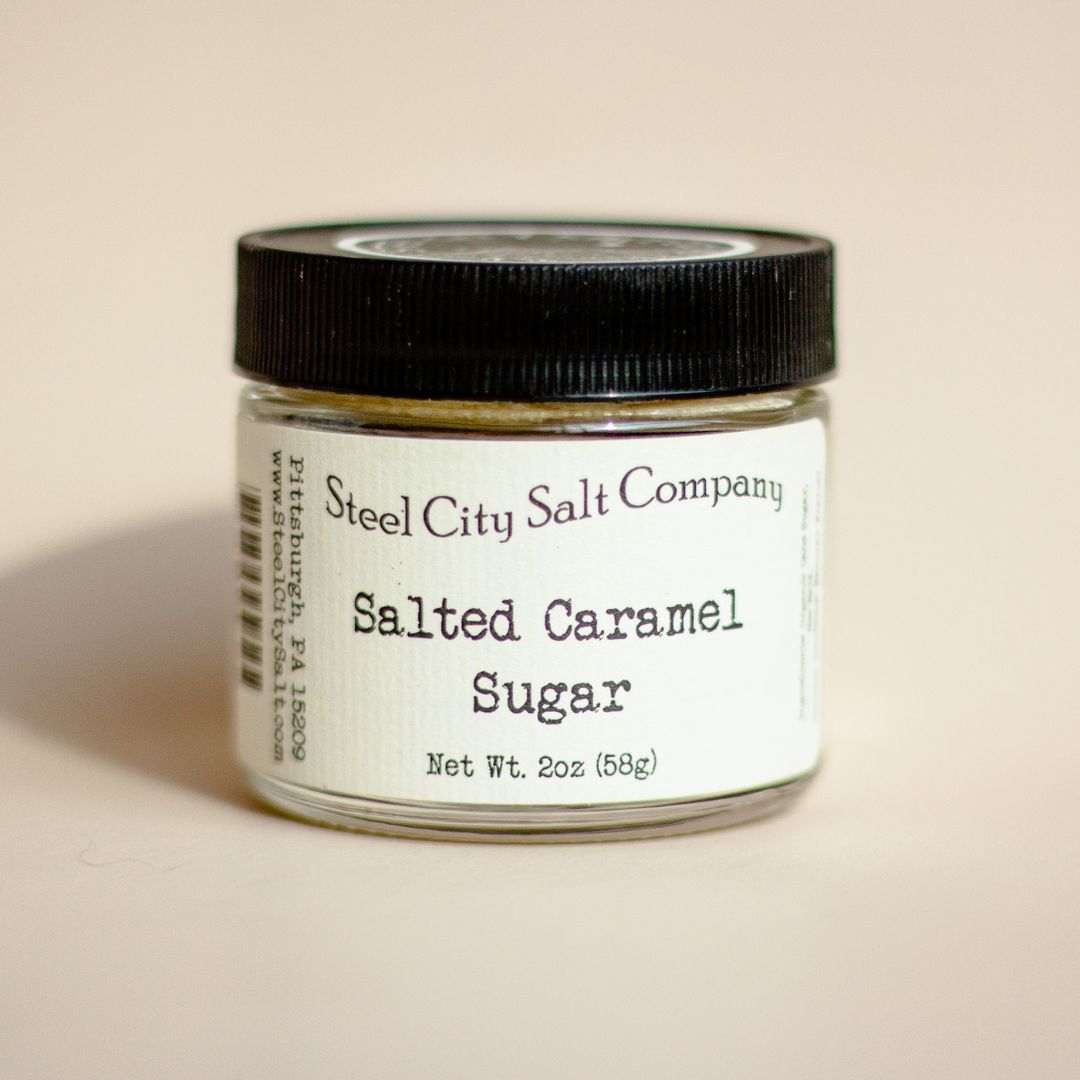 Salted Caramel Sugar (Pinch Jar)-Steel City Salt-foodie gift box, LDT:GW:RESTRICT, pittsburgh food & drink, popcorn seasoning, salted caramel, spice, Steel City Salt, steel city salt co, sugar-