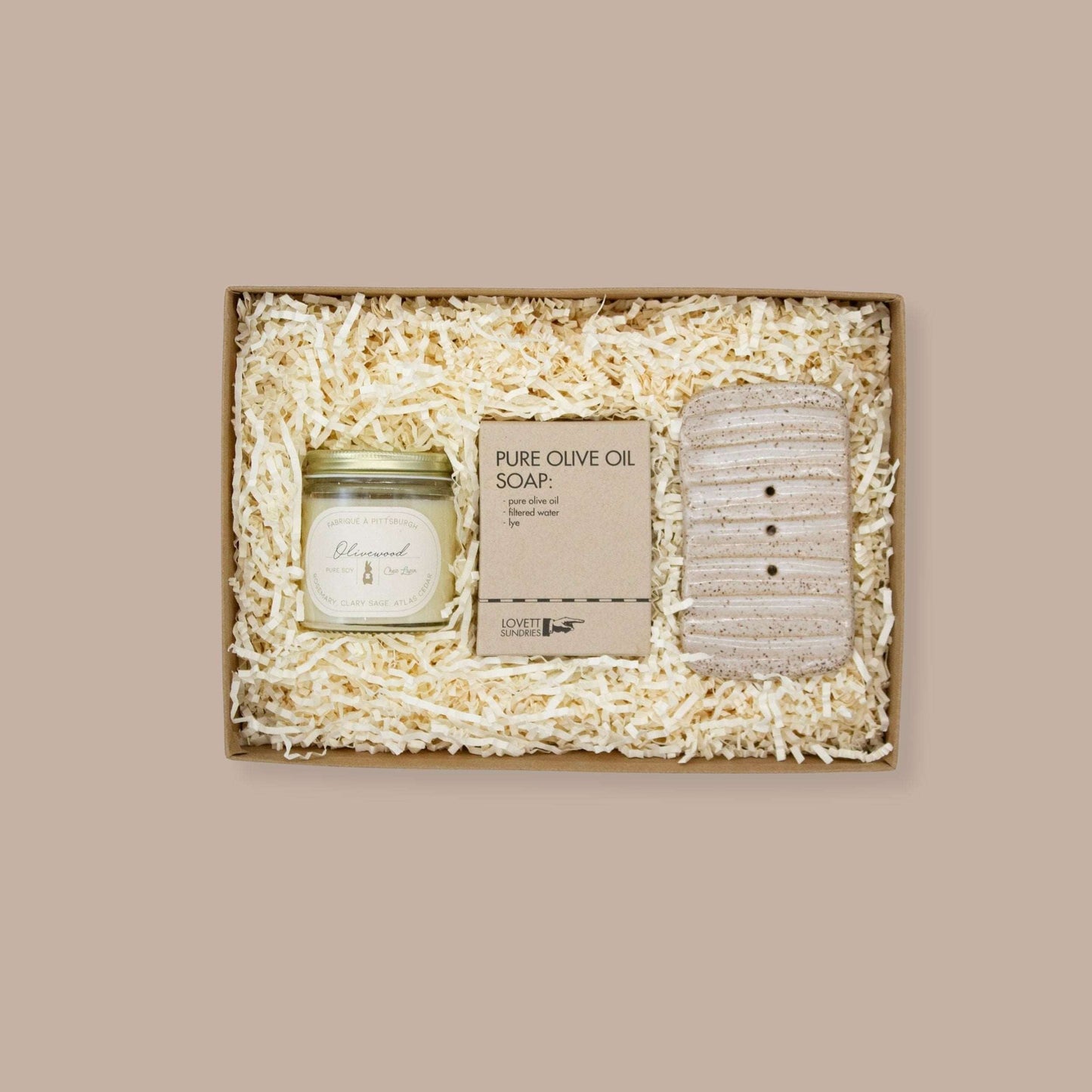 Self Care Mini Gift Box-Calming/Sympathy-KINSHIP GIFT-Bath & Body, Beauty, Chez Lapin, client gift, East Wheeling Clayworks, employee gift, housewarming, housewarming gift, Kinship gift, local corporate gift, local gift box, local self care gift, Lovett Sundries-KINSHIP GIFT