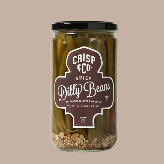 Spicy Dilly Beans-Box Builder Item-Crisp & Co-bloody mary, Crisp & Co, crisp & co pickles, dilly beans, housewarming, housewarming gift, LDT:GW:RESTRICT, Men-