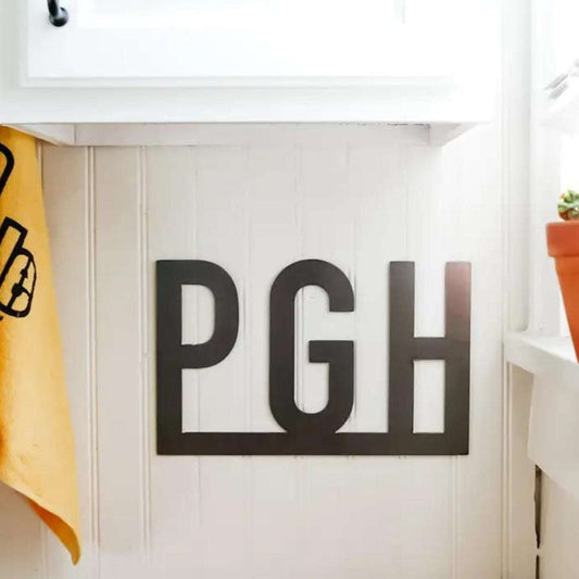 Steel Wall Sign - PGH-Box Builder Item-Keystone Steel-housewarming, Keystone Steel, LDT:GW:RESTRICT-